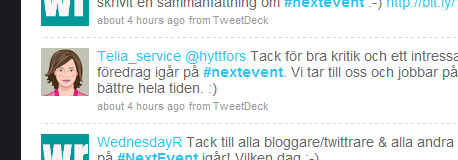 Twitter-meddelande från Telias kundtjänst